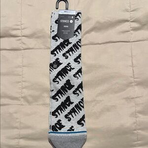 Stance Black and Gray Logo Casual Socks